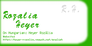 rozalia heyer business card